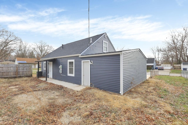 view of rear view of property