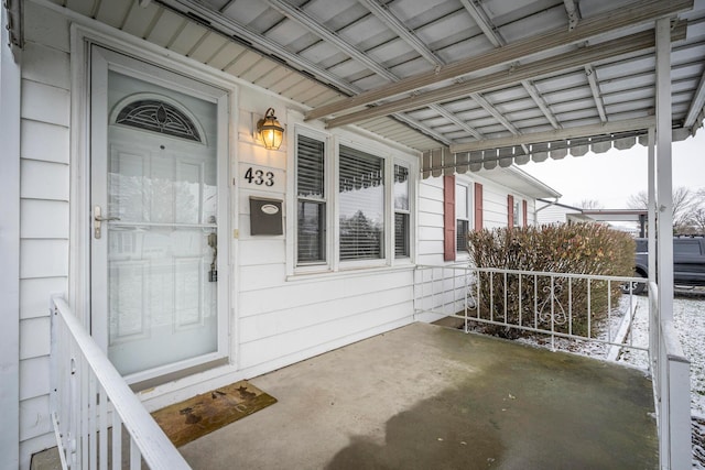 view of entrance to property