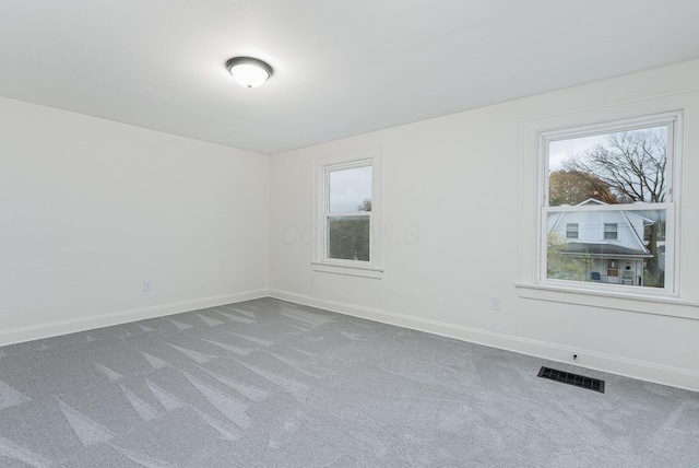 view of carpeted empty room