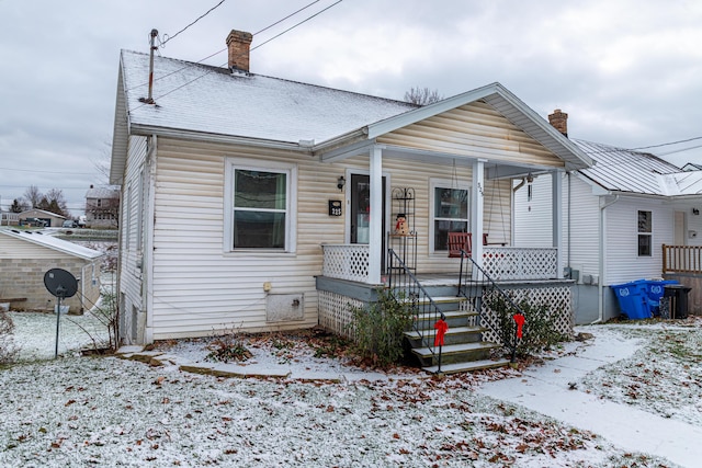 bungalow with a porch