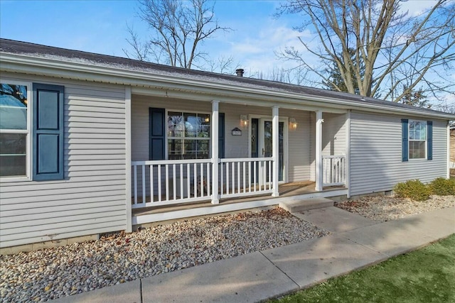 view of front of house featuring covered porch