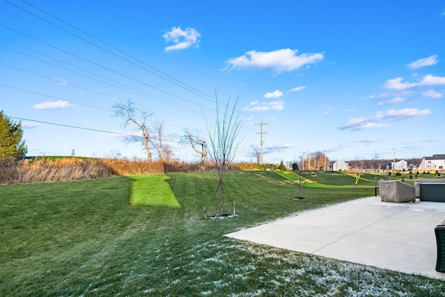 view of yard featuring a patio area