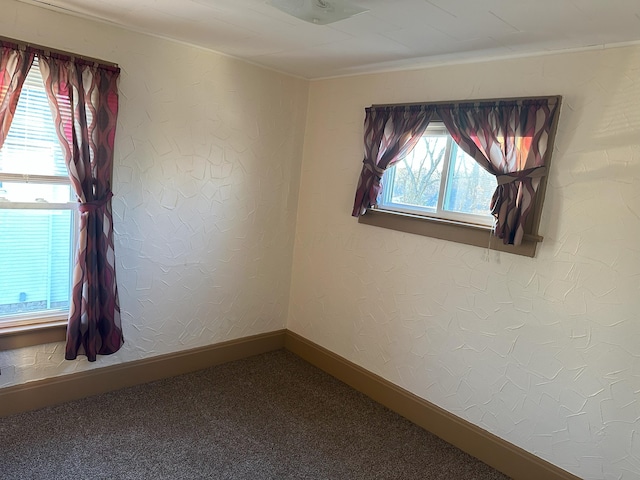 carpeted empty room with plenty of natural light