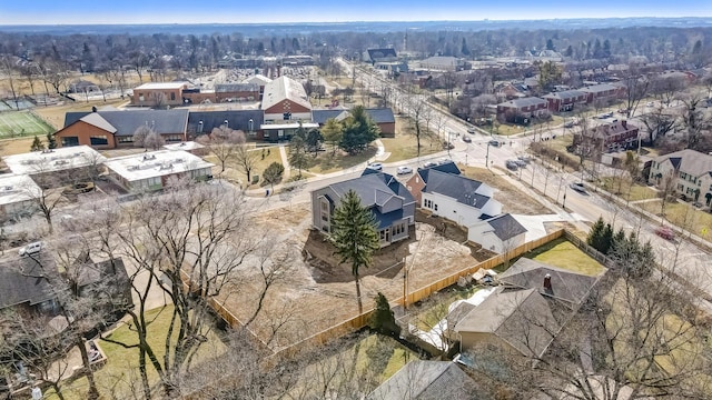 bird's eye view featuring a residential view