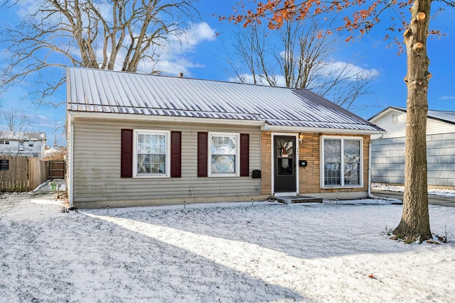 view of front of home