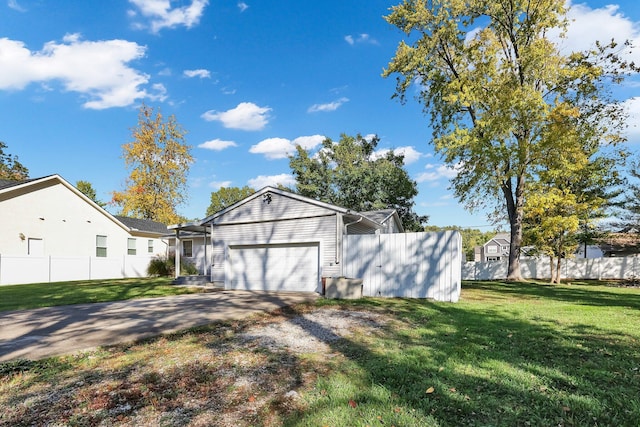 exterior space with a lawn