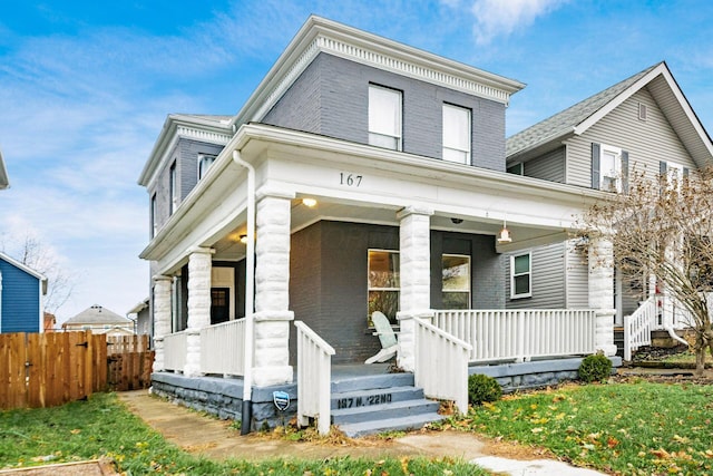 view of front of house featuring a porch