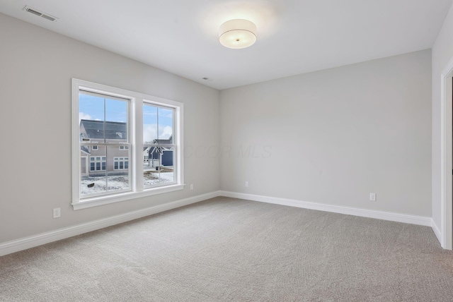 view of carpeted empty room