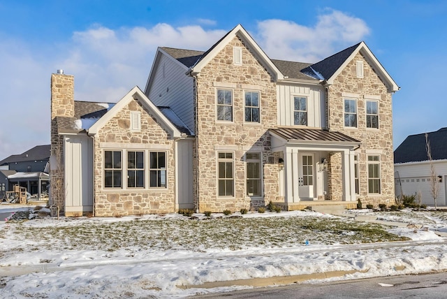 view of front of house featuring a garage