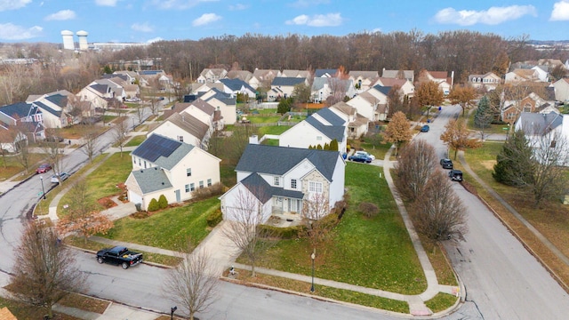 aerial view featuring a residential view