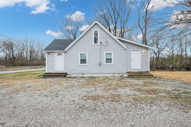 view of rear view of property