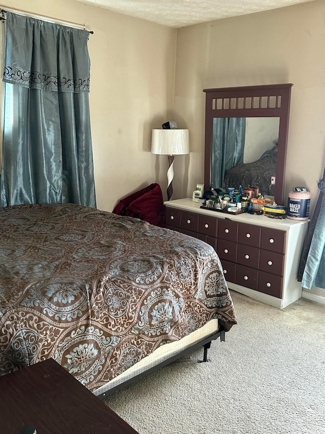 bedroom with a textured ceiling