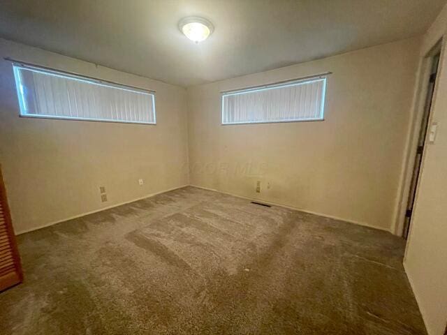 view of carpeted empty room