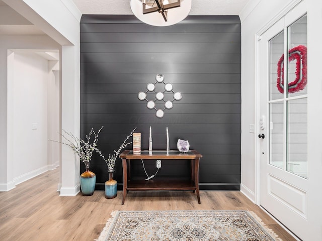 entryway featuring wood-type flooring