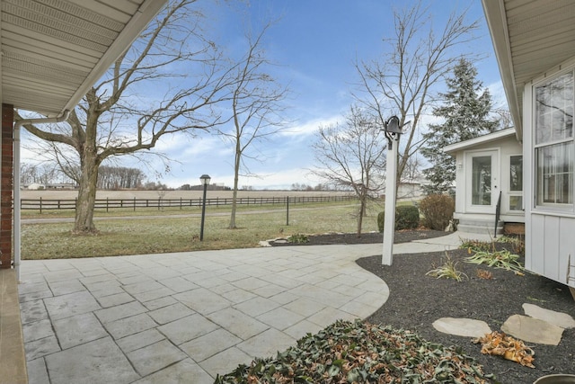6015 Lithopolis Winchester Rd, Canal Winchester, OH 43110 - view of patio featuring entry steps and a rural view