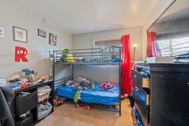 bedroom featuring carpet flooring