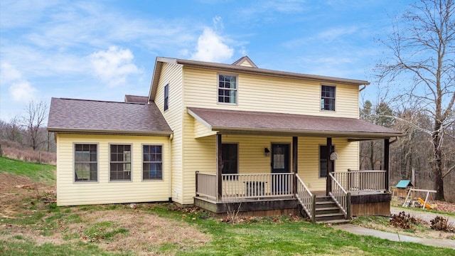 view of front of home featuring a porch