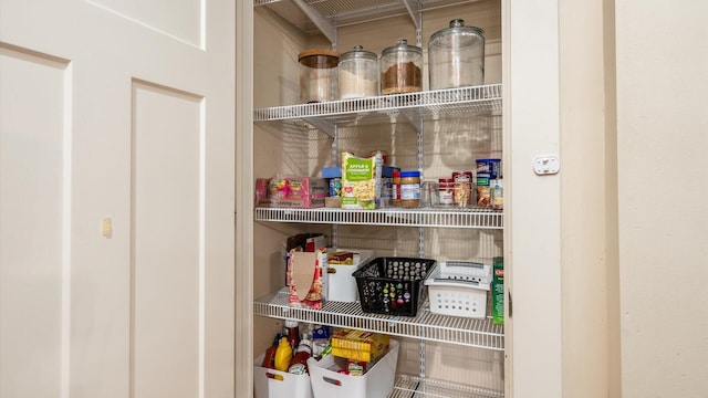 view of pantry