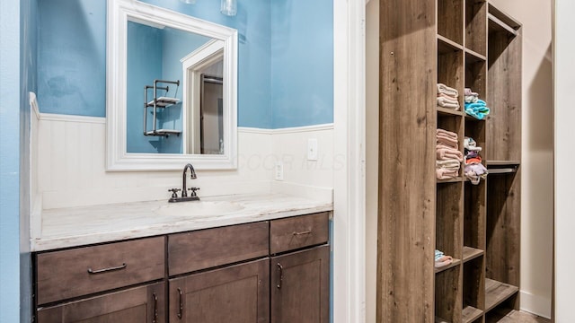 bathroom featuring vanity