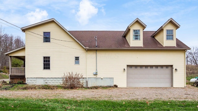 view of rear view of property