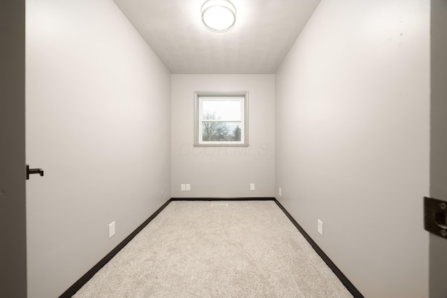 view of carpeted empty room