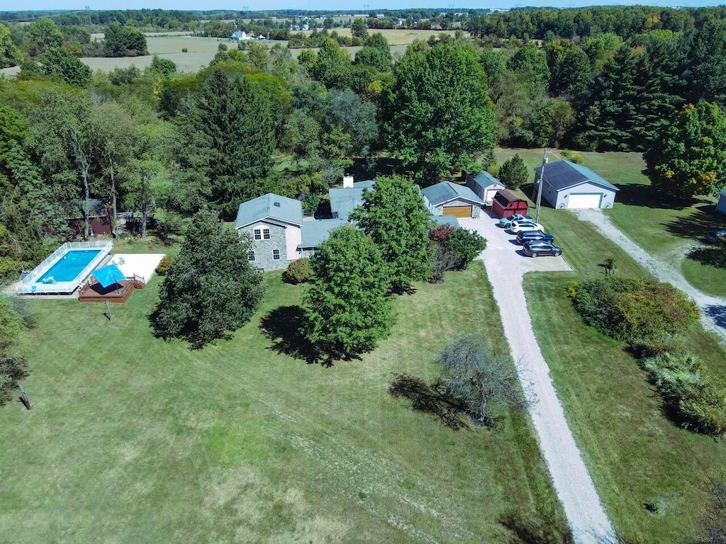 birds eye view of property