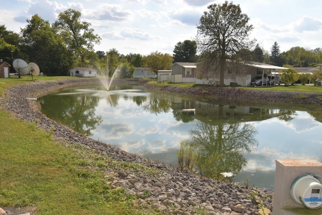 view of water feature