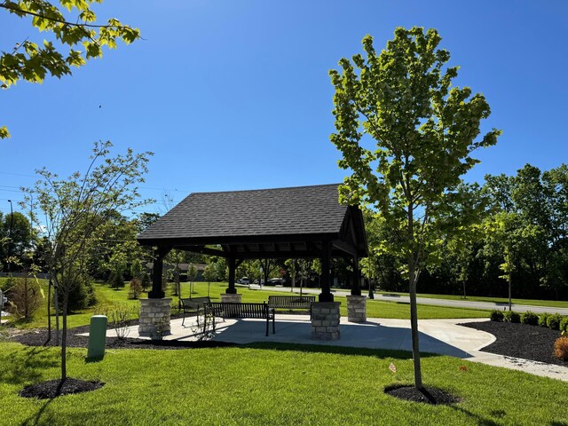 391 Hockberry Ave Lot 1602, Westerville, OH 43082 - surrounding community featuring a gazebo and a lawn