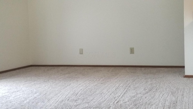 view of carpeted empty room