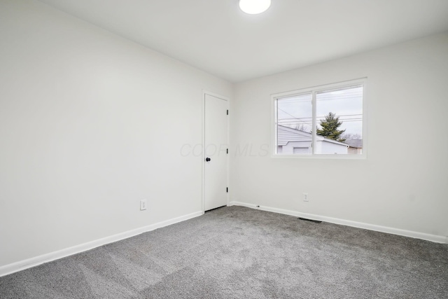 spare room with carpet