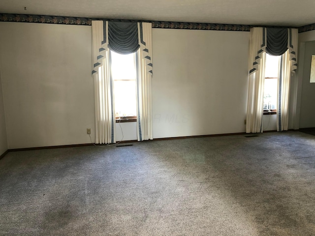 view of carpeted empty room