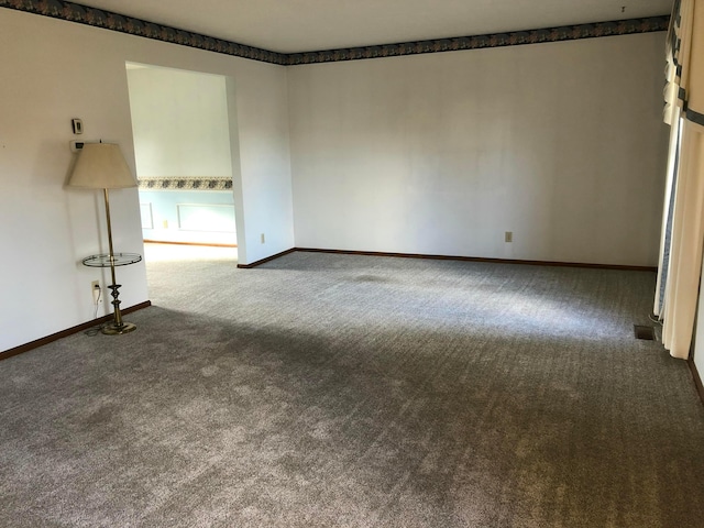 view of carpeted empty room