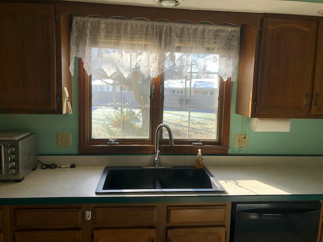 kitchen featuring dishwasher and sink