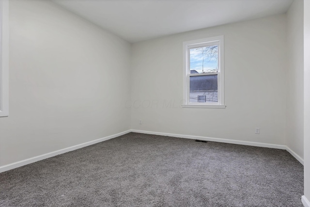 view of carpeted empty room