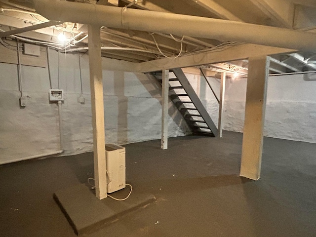 view of basement