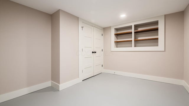 empty room featuring concrete floors