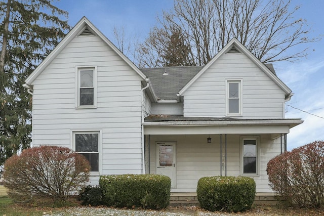 exterior space featuring covered porch