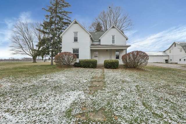 view of front of house featuring covered porch