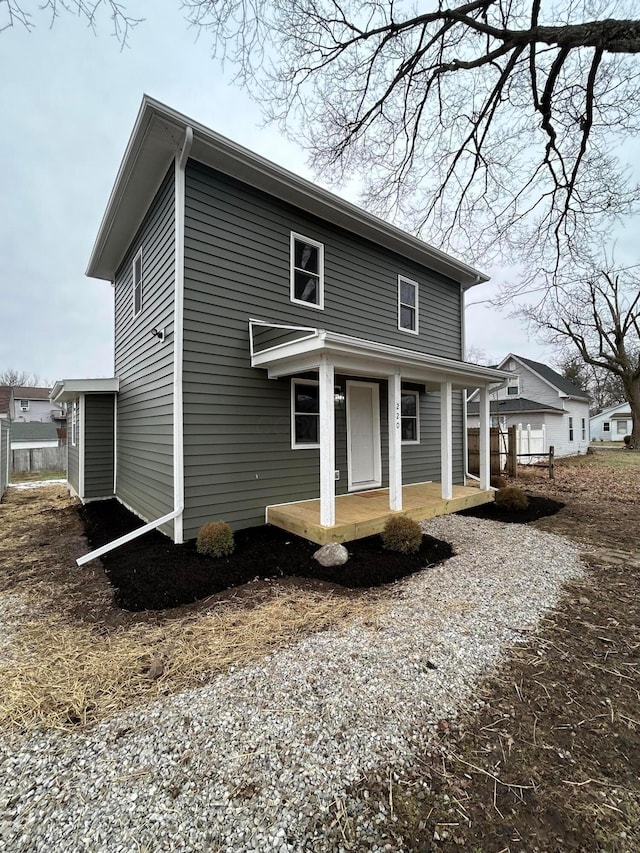 view of front of house with a porch