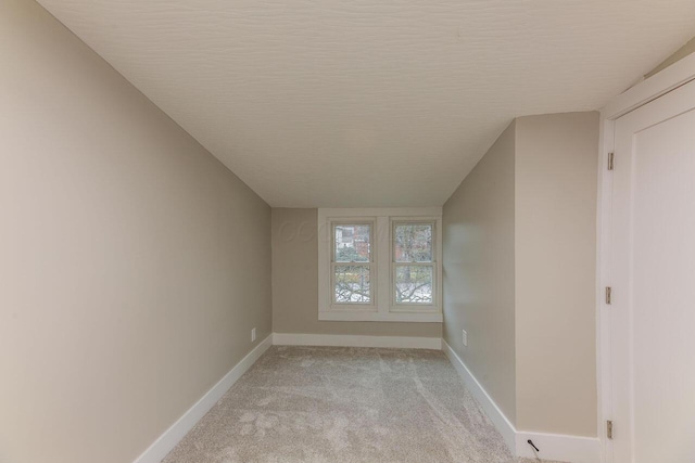 interior space with vaulted ceiling