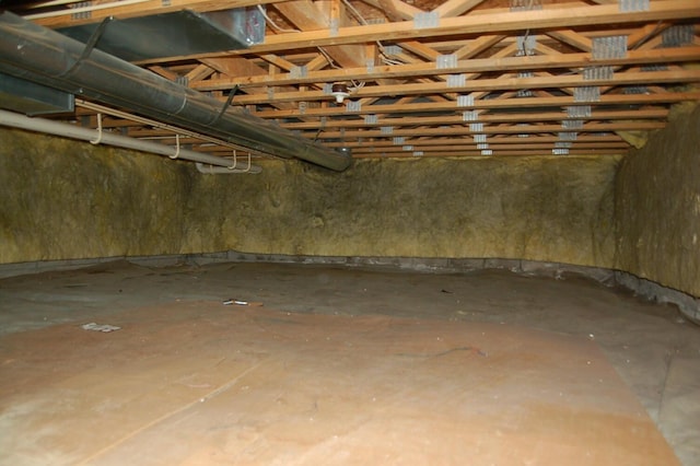 view of basement