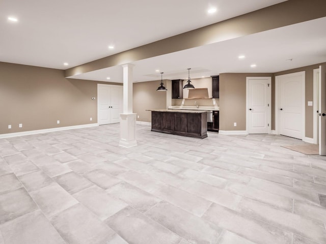 view of unfurnished living room