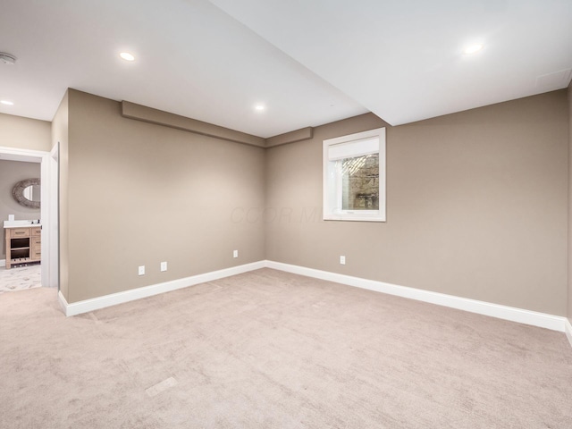 interior space featuring carpet floors