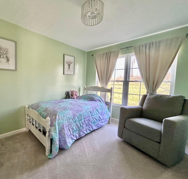 bedroom featuring carpet floors