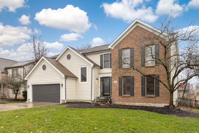 view of front property with a front yard