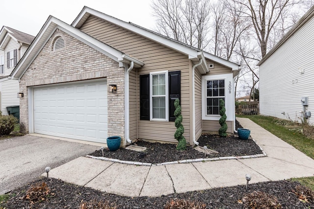 ranch-style house with a garage