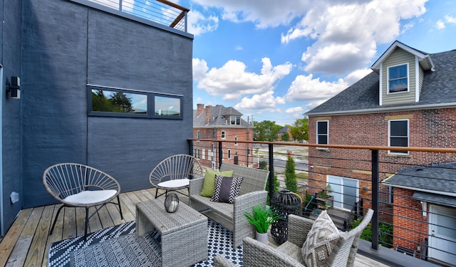 balcony with an outdoor living space