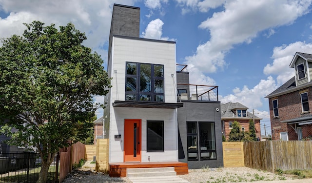 view of rear view of property