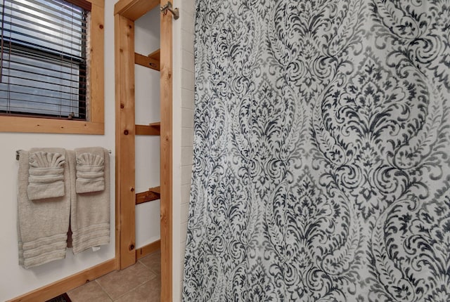 14485 Jack Run Rd, Rockbridge, OH 43149 - full bathroom featuring tile patterned flooring and a shower with shower curtain