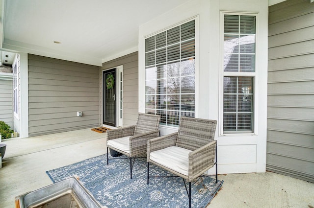 view of patio / terrace with a porch